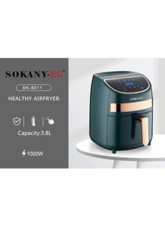 sokany Sokany Air Fryer, 3.8 Liters, Black and Gold  - Image 3