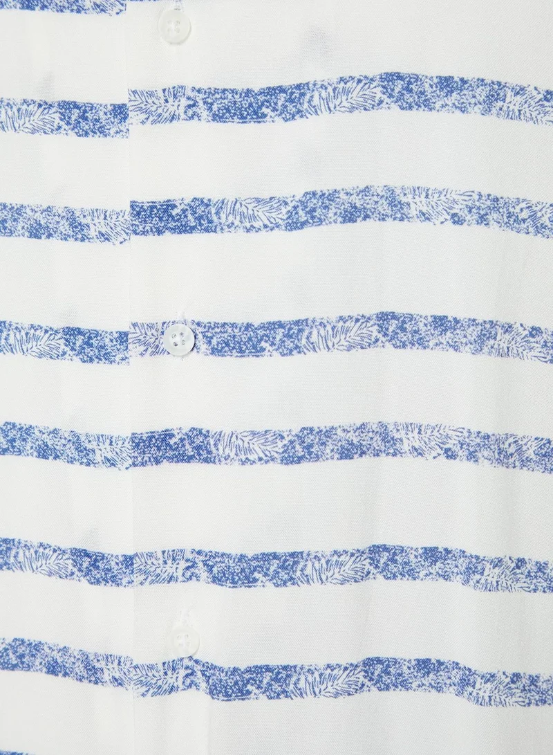 trendyol Horizontal Stripe Regular Fit Shirt