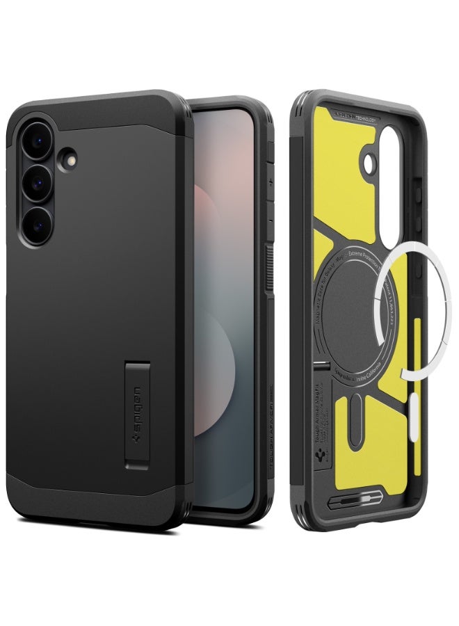 Spigen Tough Armor MagFit AI for Samsung Galaxy S25 FE Case Cover with MagSafe (2025)- Black - Image 1
