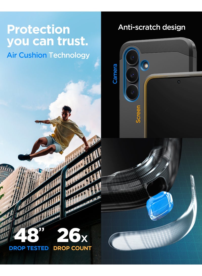 Spigen Tough Armor MagFit AI for Samsung Galaxy S25 FE Case Cover with MagSafe (2025)- Black - Image 4