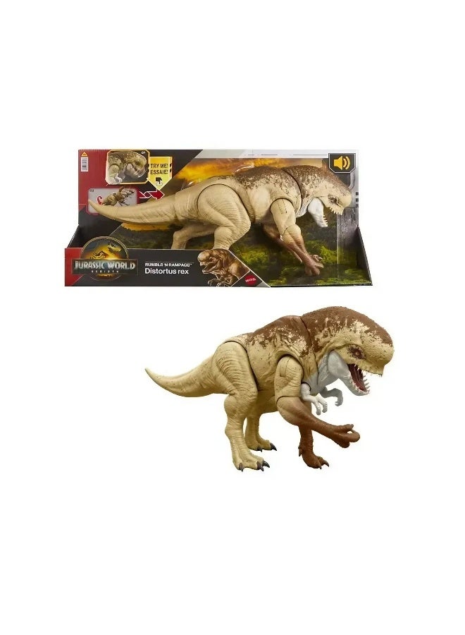Jurassic World Rebirth Rumble 'n Rampage Distortus Rex Action Figure (50 x 24.6 cm) - Image 1
