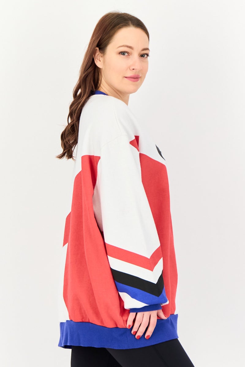 Ellesse Women Sportswear Fit Long Sleeve Outdoor Sweatshirt, Multicolor - Image 2