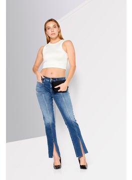 DIESEL Women Super Skinny Fit Wash Non-Stretchable Denim, Blue  - Image 2