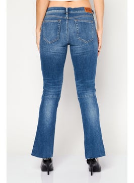 DIESEL Women Super Skinny Fit Wash Non-Stretchable Denim, Blue  - Image 3