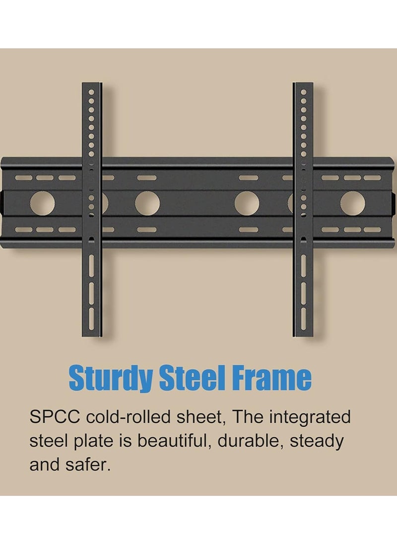Apexll Mobile TV Stand with Wheels for 32–75 Inch TVs – Adjustable Height, Lockable Cart for Home, Office, School – Heavy-Duty Steel Frame  - Image 4