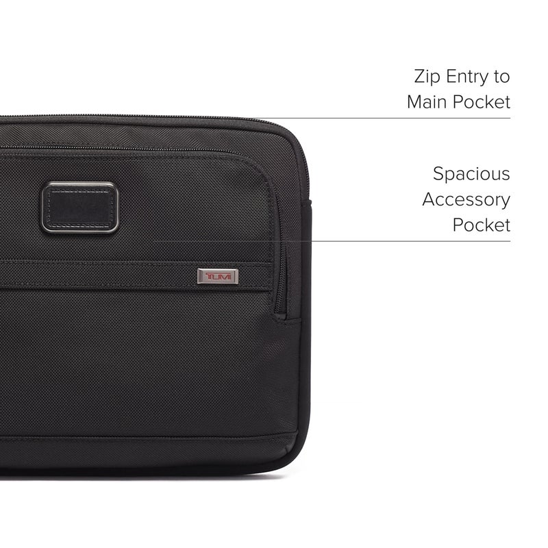 TUMI - Alpha Laptop Cover - Protective Computer Case for Business & Travel - Durable Computer Sleeve -Medium, Fits Up to 13" Laptop, Black - Image 4