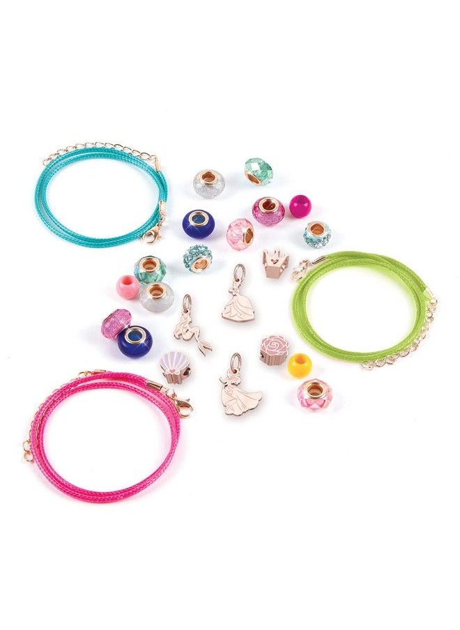 Make It Real - Ultimate Princess Royal Jewels And Gems Diy Charm Bracelet Making Kit With Disney Princess Charms Arts & Crafts Bead Kit For Girls & Teens Makes 3 Bracelets Ages 8+ - Image 1