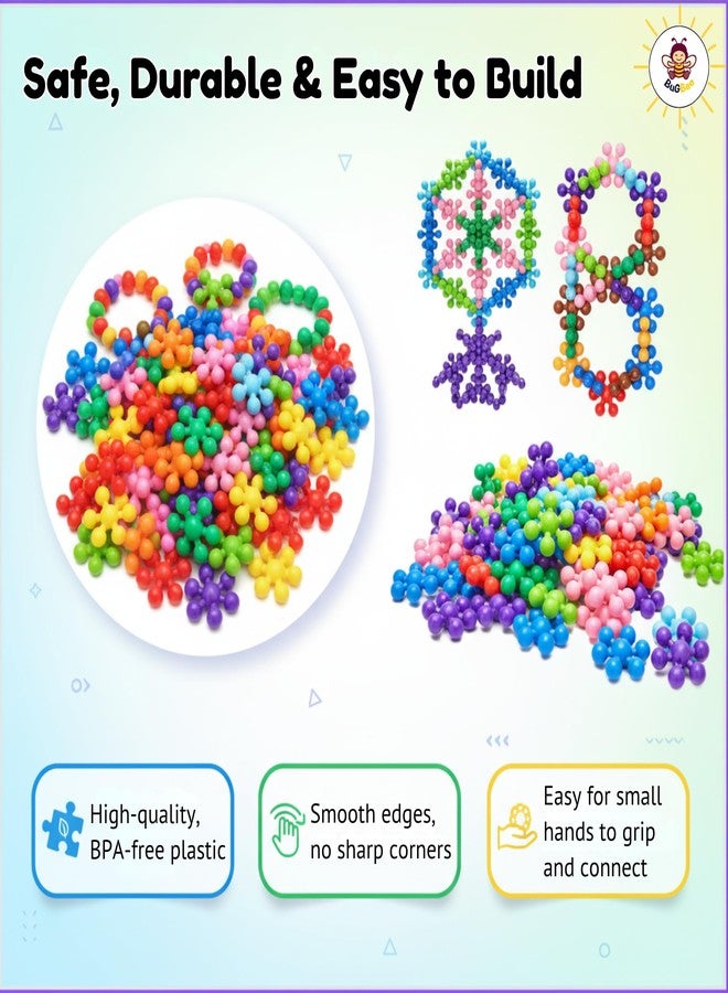 لعبة مكعبات بناء تعليمية من BuGBee Star Links - 100 قطعة | لعبة توصيل إبداعية للأطفال | لعبة أنشطة متعددة الألوان للأولاد والبنات | لعبة تعليمية في مجالات العلوم والتكنولوجيا والهندسة والرياضيات - Image 4