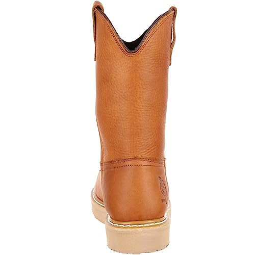 Georgia Boot Wedge Work Wellington, Barracuda Gold, Size 9.5(M) - Image 5