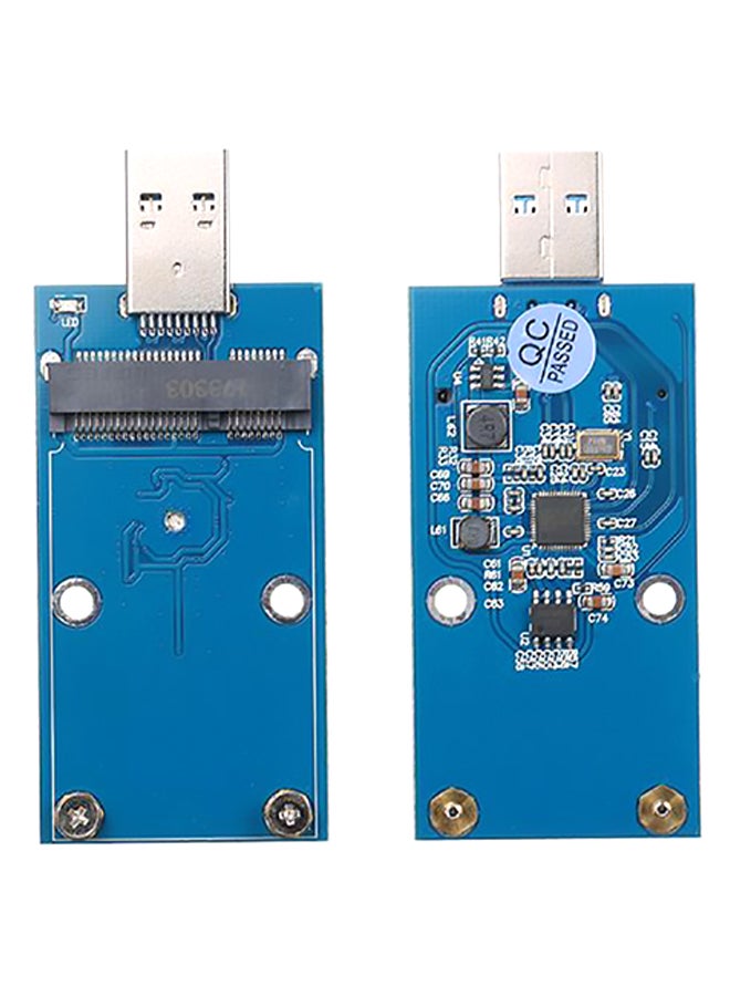 صندوق محرك أقراص صلبة SSD من منفذ USB 3.0 إلى mSATA . أسود - Image 3