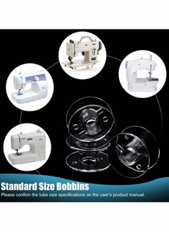Y&D Empty Bobbin, Plastic Spool with Housing, Sewing Machine Storage Box for Accessories (25 Pieces)  - Image 5