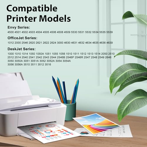 Paeolos 61XL Ink Cartridges Black and Color Combo Pack High Yield Replacement for HP Ink 61 for HP 61 Ink Cartridges Combo Pack for HP61XL for HP Envy 4500 5530 4502 OfficeJet 4630 Deskjet 2540 Printer,2-Pack - Image 2