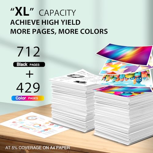 Paeolos 61XL Ink Cartridges Black and Color Combo Pack High Yield Replacement for HP Ink 61 for HP 61 Ink Cartridges Combo Pack for HP61XL for HP Envy 4500 5530 4502 OfficeJet 4630 Deskjet 2540 Printer,2-Pack - Image 4