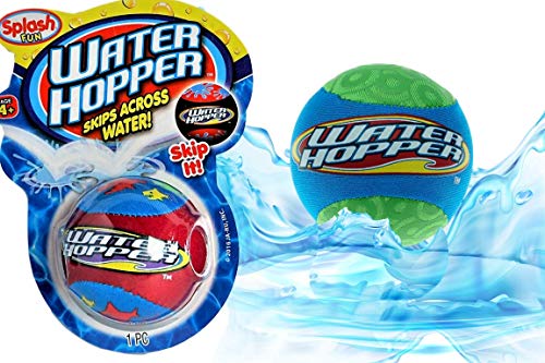 JARU Water Hopper Ball Toy Pack 1 Pack Assorted Bouncing Water Skip Ball Water Balls for Pool and for Beach Game Squishy Skipper Water Bouncy Balls for Kids and Adults Style B 8801 - Image 1