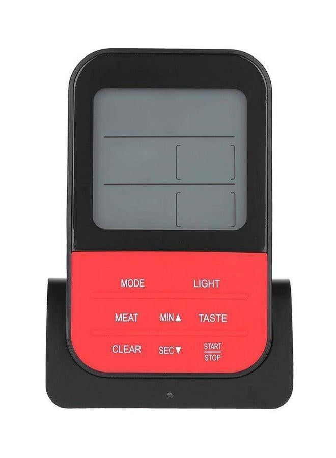 Digital Grill Thermometer With Wireless Remote Black/Red/Grey - Image 2