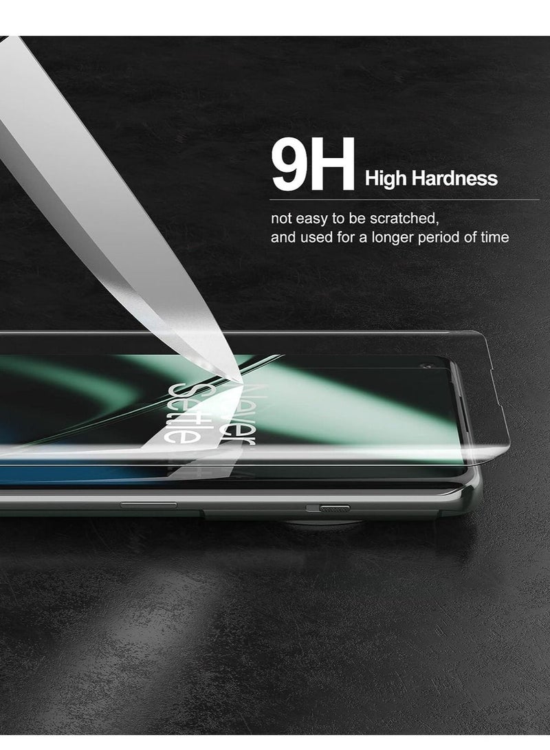 LEDIN For OnePlus 11 Screen Protector UV Tempered Glass Full Cover the Screen 9H Hardness Anti-Scratch Anti-Shatter Anti-Fingerprint Screen Protector for OnePlus 11 5G Clear (UV Clear Glass) - Image 5