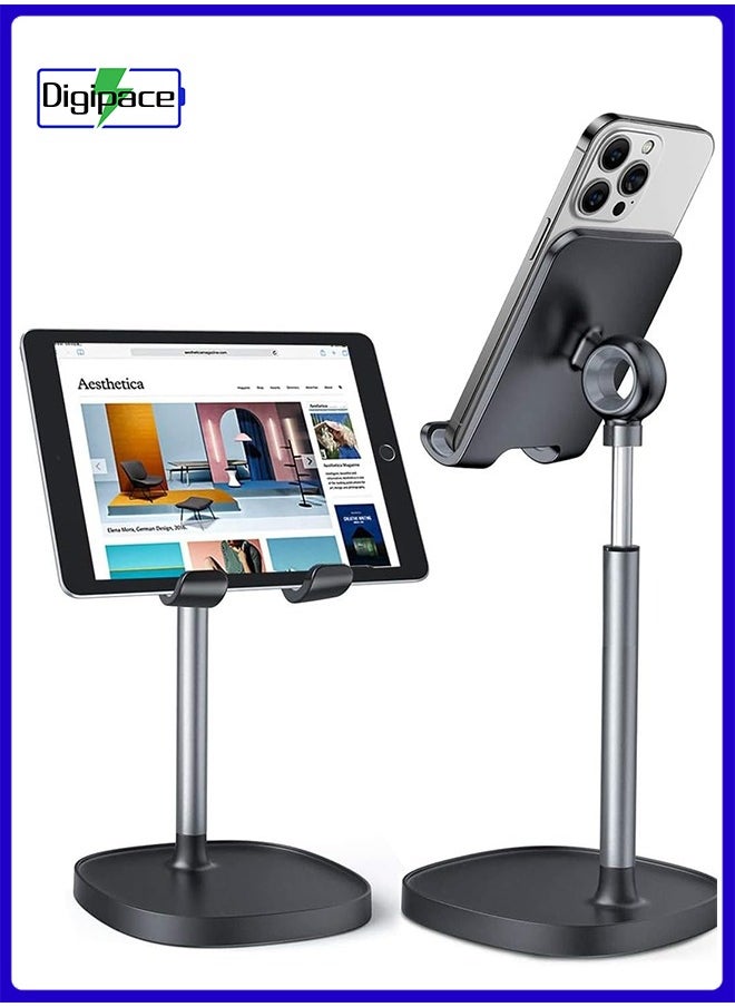 Digipace Cell Phone Stand, Adjustable Phone Stand for Desk, Thick Case Friendly Phone Holder Stand, Taller iPhone Stand Compatible with All Mobile Phone, iPhone 14, iPad, Tablet 4-10'' Desk Accessories  - Image 2