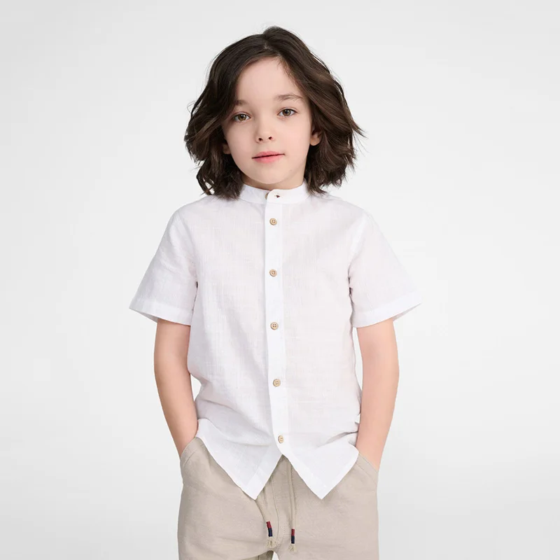 Cool Club WHITE COTTON SHIRT S/S