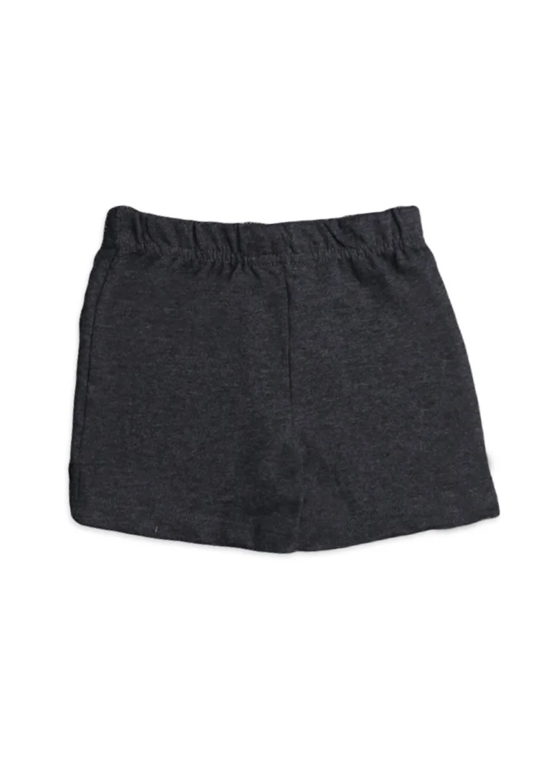 Luay Leave,Black,Blue,Gray 100%  Cotton Ultra soft fabric Baby Toddler Boys & Girls Shorts Cotton Linen Summer Loose Shorts Combo Pack Elastic Waist Solid Jogger Short Pants  | Best Price UAE