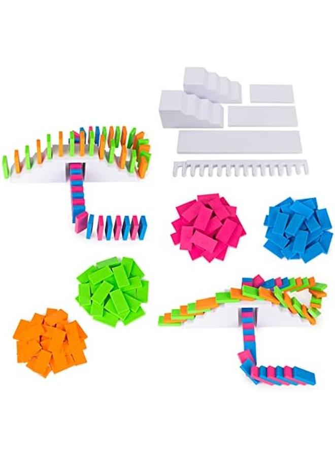 SPIN MASTER H5 Domino Creations 100 Piece Neon Set Lily Hevesh For Families And Kids Ages 5 And Up - Image 2