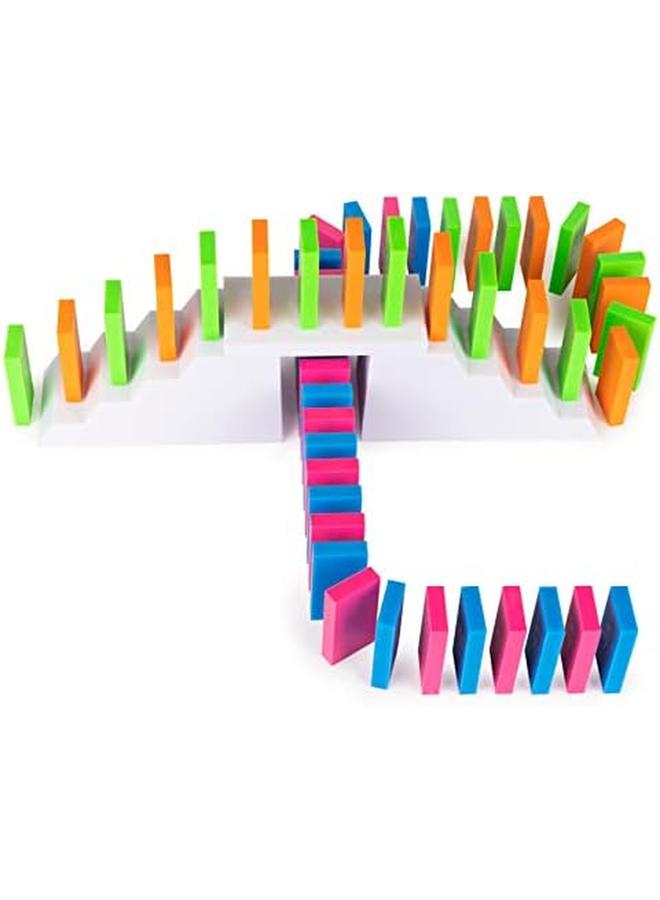 SPIN MASTER H5 Domino Creations 100 Piece Neon Set Lily Hevesh For Families And Kids Ages 5 And Up - Image 4