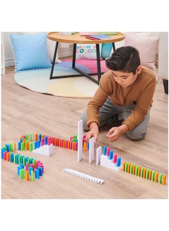 SPIN MASTER H5 Domino Creations 100 Piece Neon Set Lily Hevesh For Families And Kids Ages 5 And Up - Image 3