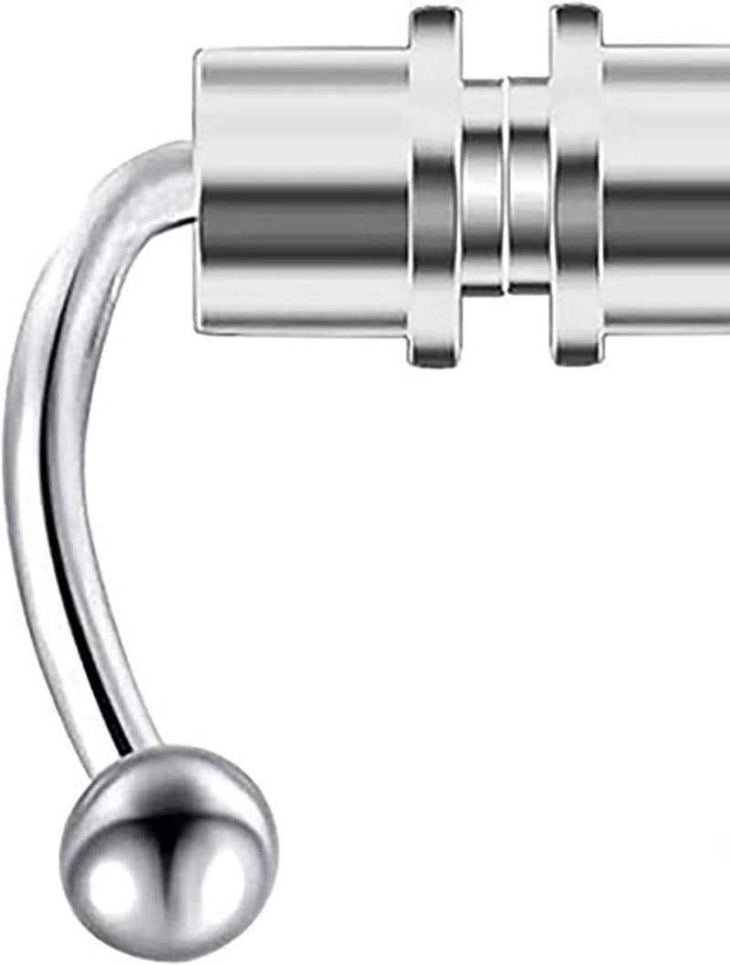 Shuiniba Magnetic Septum Nose Ring Horseshoe Fake Nose Ring Hoop Reusable Nose Ring Hoop Non-Piercing 316L Stainless Steel - 5 Pack - Image 3