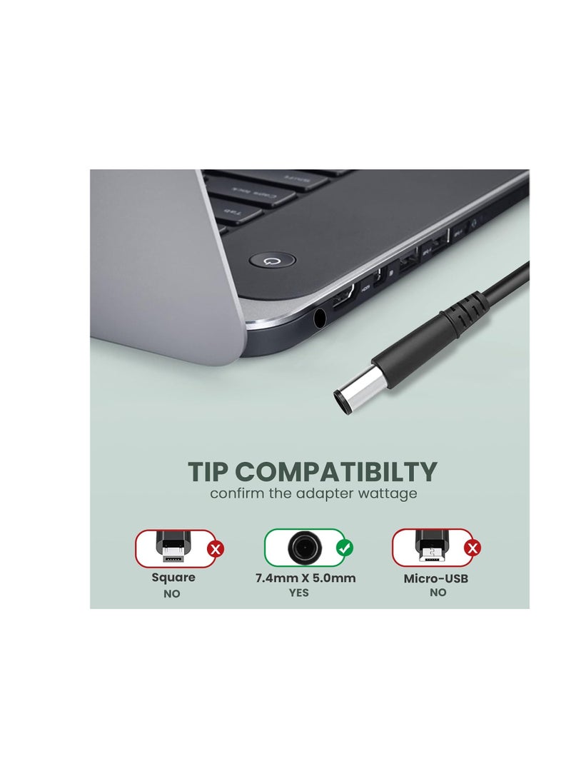 Terabyte شاحن لابتوب 90 واط من نوع AC ل HP Elitebook 8460P 8470P 8440P 8560P 8760P 8460W 8470W 8570W 8770W Probook 4430S 4440S 4520S 4530S 4540S Compaq 6730B 6530B 6560B - Image 4