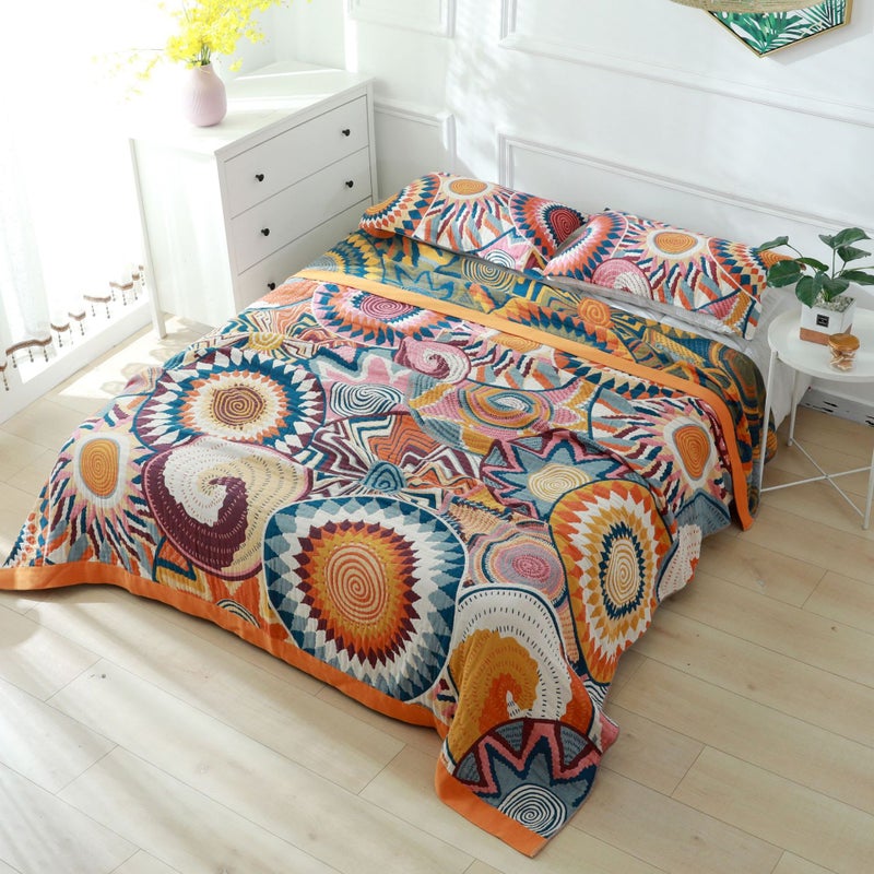 Explosions Gauze Towel Blanket Blanket Cotton Quilt Comfortable Air Conditioning Towel Blanket Factory Gift Summer Cool Quilt - Image 2