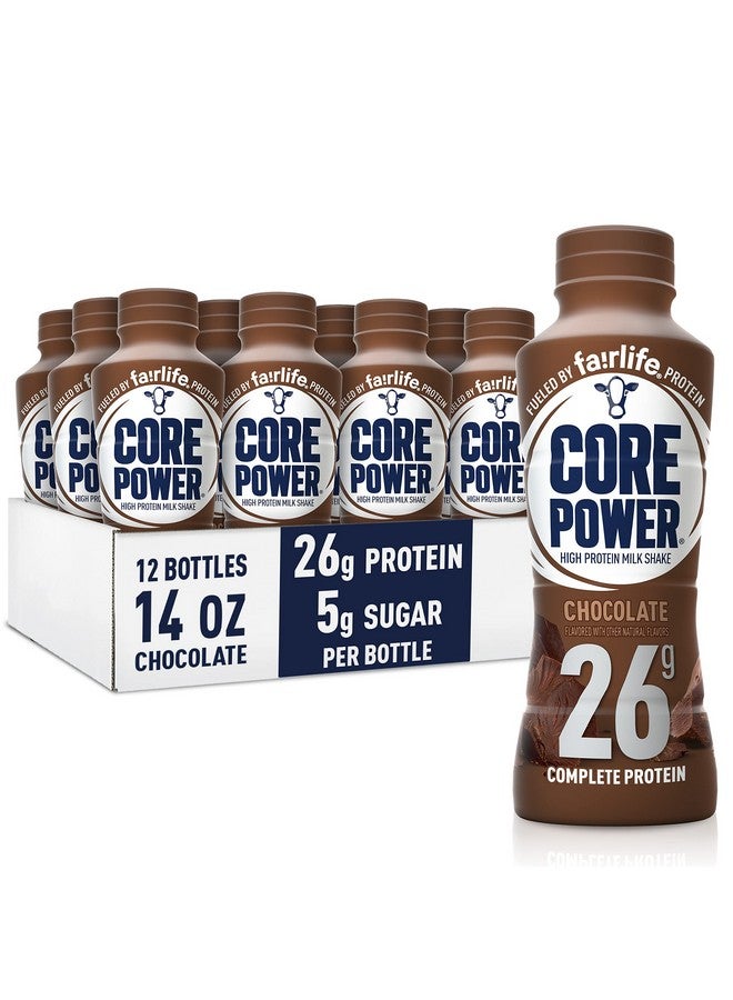 Health & Household Core Power Fairlife 26G Protein Milk Shakes, Liquid Ready To Drink For Workout Recovery, Chocolate, 14 Fl Oz Bottle (Pack Of 12)  - Image 1