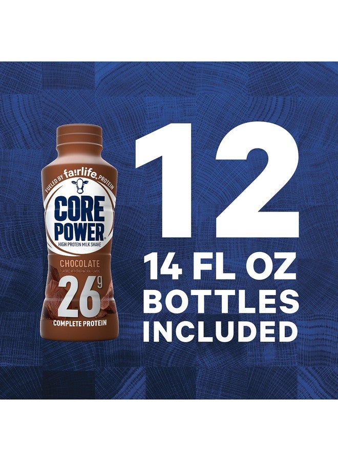 Health & Household Core Power Fairlife 26G Protein Milk Shakes, Liquid Ready To Drink For Workout Recovery, Chocolate, 14 Fl Oz Bottle (Pack Of 12)  - Image 3