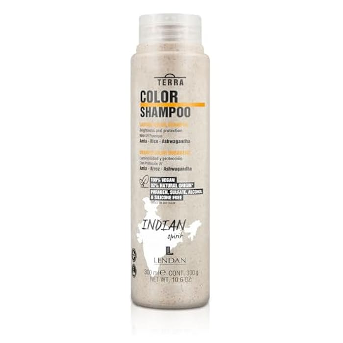 Lendan - Colored Hair Shampoo - Terra Color Shampoo - 300 ml - Prevents Color Oxidation and Prolongs Its Duration - Adds Brightness and Protection - Strengthens Hair - Shiny Hair - Vegan - Image 1