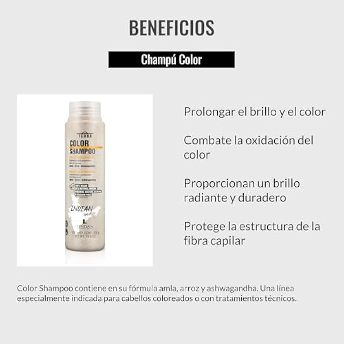 Lendan - Colored Hair Shampoo - Terra Color Shampoo - 300 ml - Prevents Color Oxidation and Prolongs Its Duration - Adds Brightness and Protection - Strengthens Hair - Shiny Hair - Vegan - Image 3