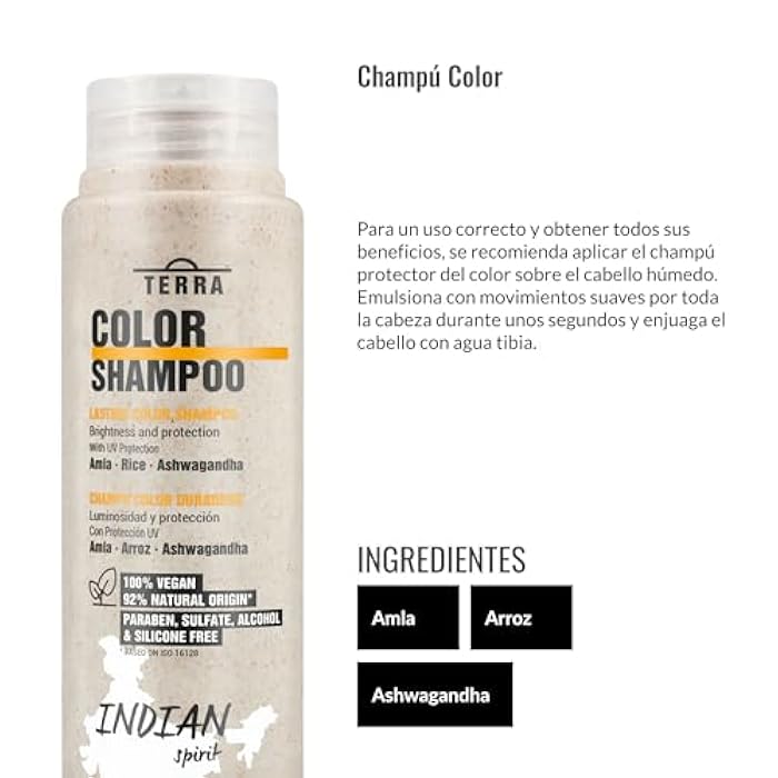 Lendan - Colored Hair Shampoo - Terra Color Shampoo - 300 ml - Prevents Color Oxidation and Prolongs Its Duration - Adds Brightness and Protection - Strengthens Hair - Shiny Hair - Vegan - Image 4