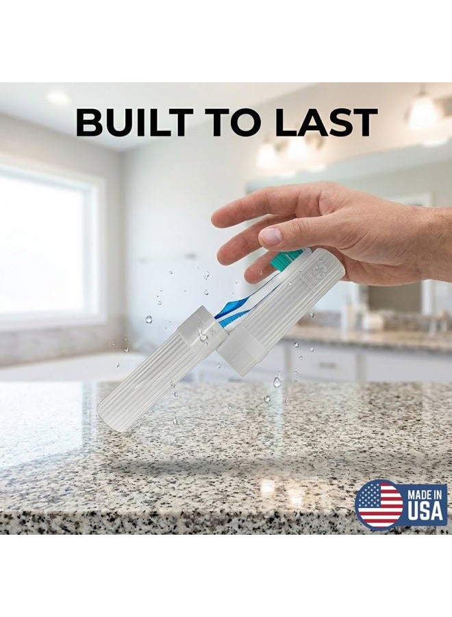 American Comb Toothbrush Holder (White) - Image 3