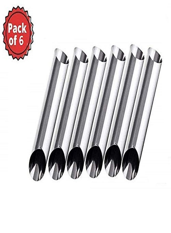 STORE77® 6 Pcs DIY Non-Stick Stainless Steel Baking Tubes Set. Spiral Horn Pastry Cream Roll Tubes/Mold/Cannoli Forms/Croissant Shell Metal Ice Cream Roll/Funnel Shape/Kitchen/Party (6) - Image 2