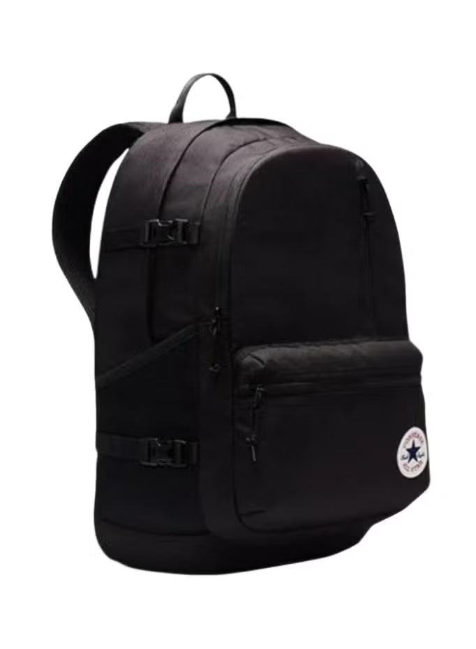 كونفرس ​حقيبة ظهر يونيسكس من كونفرس - Straight Edge Classic Black - سعة كبيرة بمقصورة لابتوب وجيوب متعددة - مثالية للمدرسة والسفر والعمل​ - Image 2