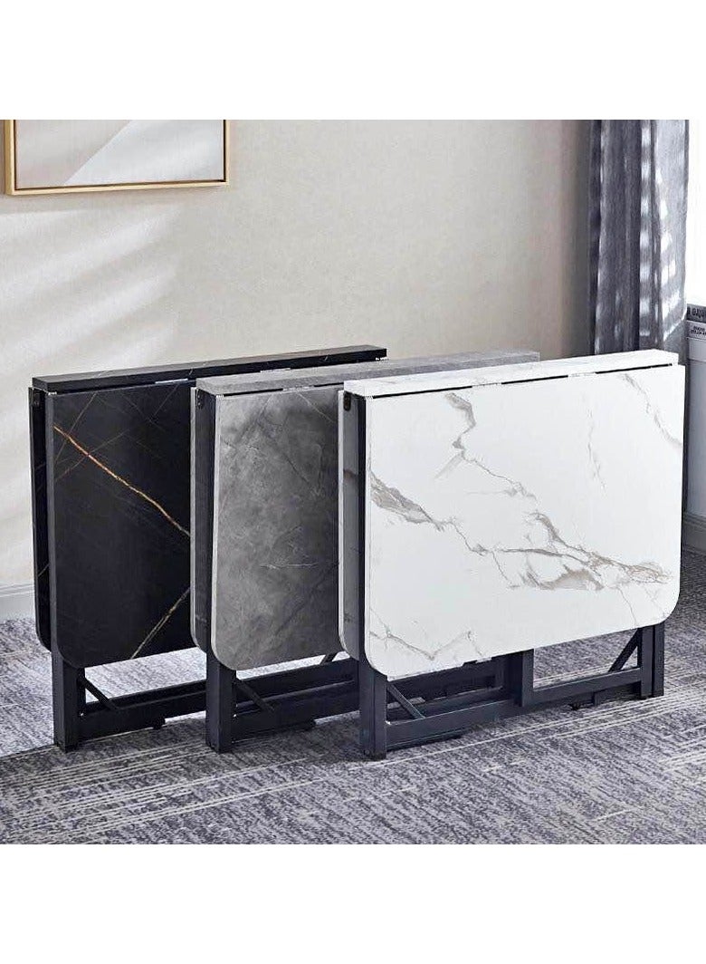 DubaiGallery Folding Table, Folding Dining Table, Lightweight Folding Table with Thick Table Top and Sturdy Metal Frame, for Kitchen, Dining Room/Living Room, Office, Patio Party - Image 4