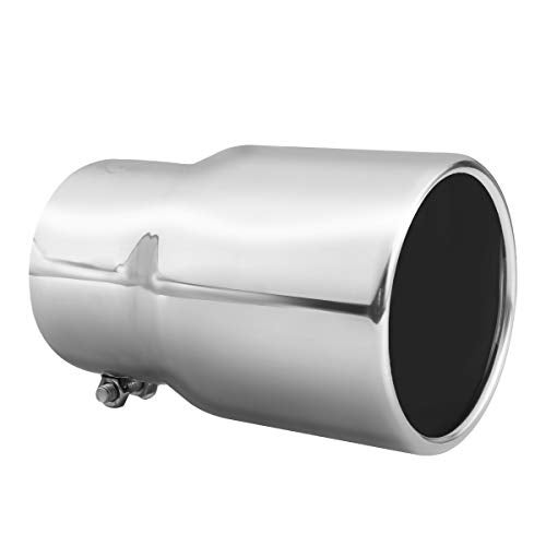 Tritrust Exhaust tip -3.5 Inch Inlet Bolt on Design- Stainless Steel Car Muffler Tips 3.5" ID x 4.5"OD x 6.5"L - Image 1