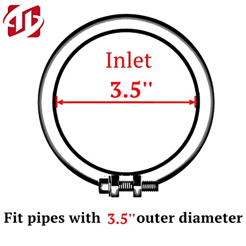 Tritrust Exhaust tip -3.5 Inch Inlet Bolt on Design- Stainless Steel Car Muffler Tips 3.5" ID x 4.5"OD x 6.5"L - Image 5