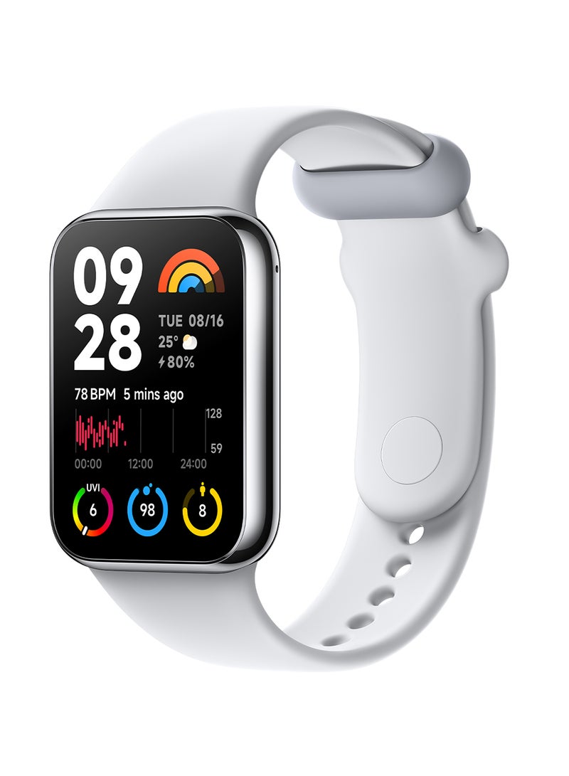 شاومي Smart Band 8 Pro، شاشة AMOLED كبيرة عالية الدقة مقاس 1.74 بوصة، رمادي فاتح - Image 2