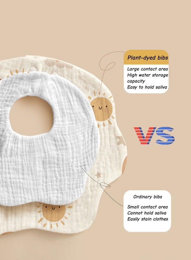 oldlaiben Baby Bibs,Baby Drool Bibs,Adjustable Baby Bibs For Drooling And Teething,Soft Cotton Baby Bibs For Newborn Feeding Essentials,Cotton,Absorbent, Easy to Clean & Put On for Toddler, Newborn, Infant - Image 3