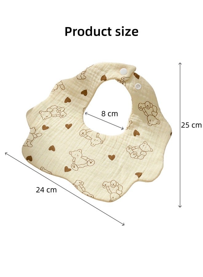 oldlaiben Baby Bibs,Baby Drool Bibs,Adjustable Baby Bibs For Drooling And Teething,Soft Cotton Baby Bibs For Newborn Feeding Essentials,Cotton,Absorbent, Easy to Clean & Put On for Toddler, Newborn, Infant - Image 2