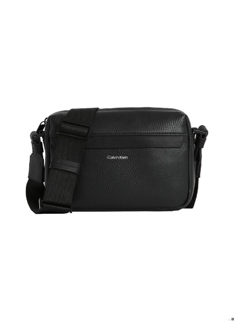 CALVIN KLEIN - Men's Crossbody Camera Bag - Polyester Blend, Black - Image 1