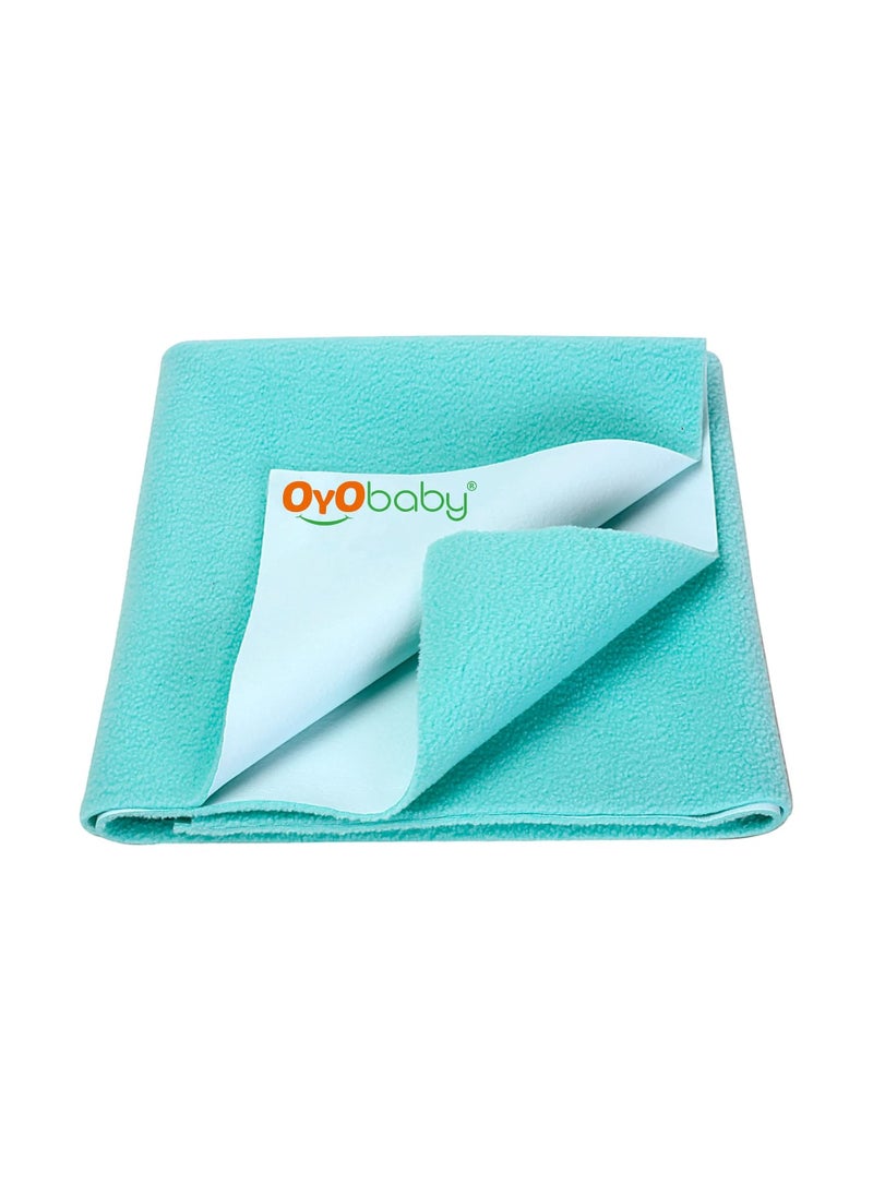 OYO BABY OYO BABY Waterproof Quick Dry Sheet for Baby| Bed Pad | Baby Bed Protector Sheet for Toddler Children (Small (50cm x 70cm), Sea Green)  - Image 1