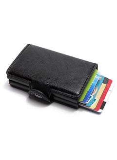 ماركة غير محددة محفظة مانعة للاتصالات اللاسلكية RFID ممتازة ، علبة بطاقات منبثقة ، محفظة بطاقات ائتمان للرجال أو السيدات ، حامل بطاقات ألومنيوم ، بساطة  - Image 3