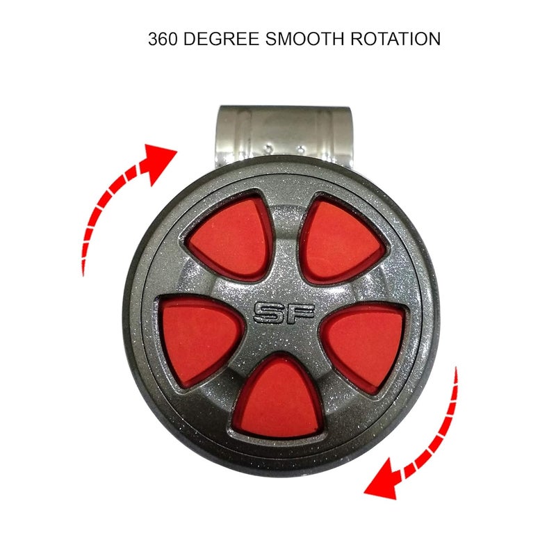 Oshotto Power Handle (SK-014) Car Steering Wheel Knob Compatible with Maruti Suzuki Gypsy (Red) - Image 3