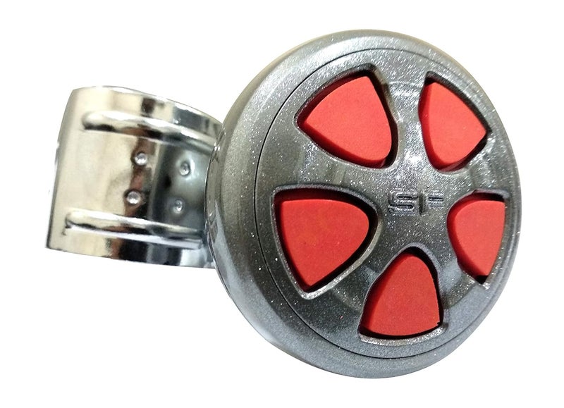 Oshotto Power Handle (SK-014) Car Steering Wheel Knob Compatible with Maruti Suzuki Gypsy (Red) - Image 5