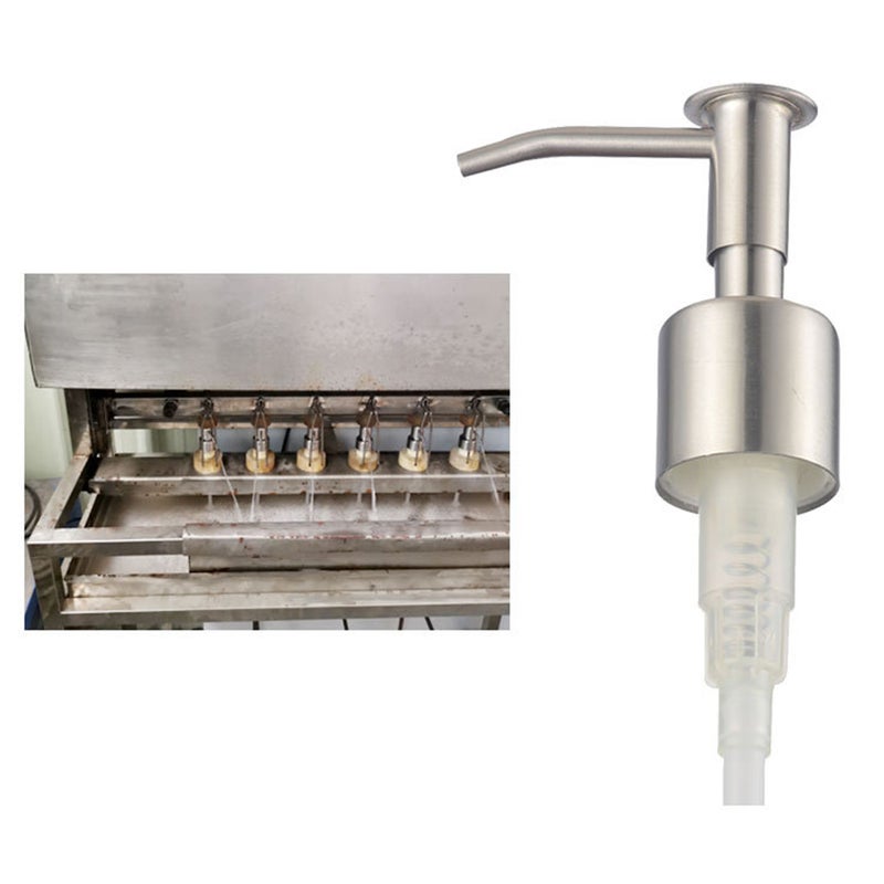 2 pcs Stainless Steel Pump Emulsion Shampoo Dispensing Pump Bottle Press Replacements for Home Shop ( ) - Image 5