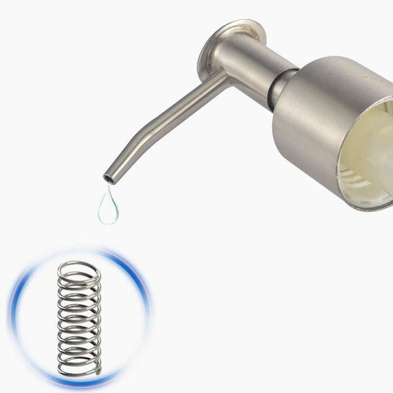 2 pcs Stainless Steel Pump Emulsion Shampoo Dispensing Pump Bottle Press Replacements for Home Shop ( ) - Image 3